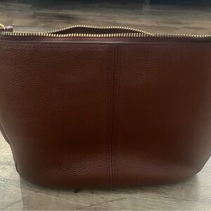 Fossil Brown Leather Satchel